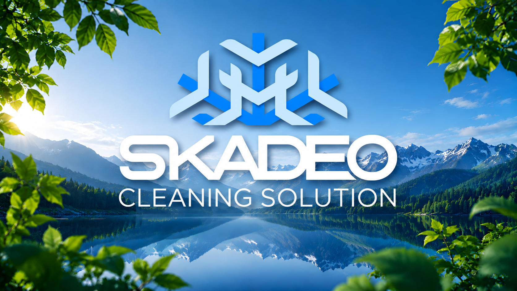 Logo Skadeo avec montagne en fod